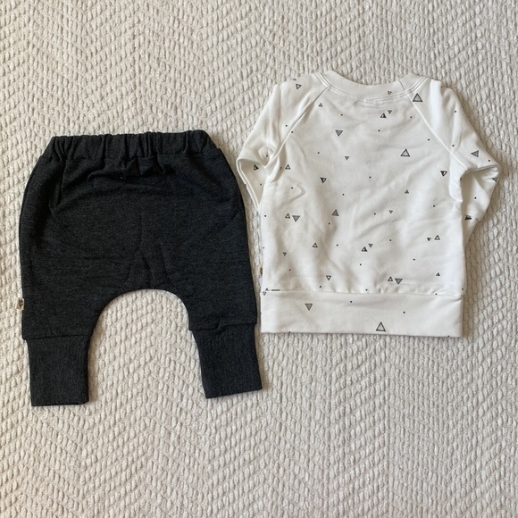 Babysprouts || Raglan Sweatshirt + French Terry Slim Harems Sweatpants - Picture 2 of 7